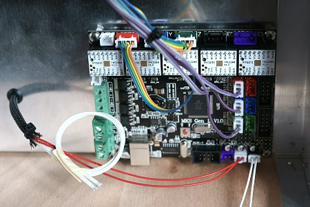 Branchement des sondes de température