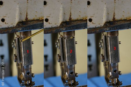 Positionnement de la tige d'aiguille